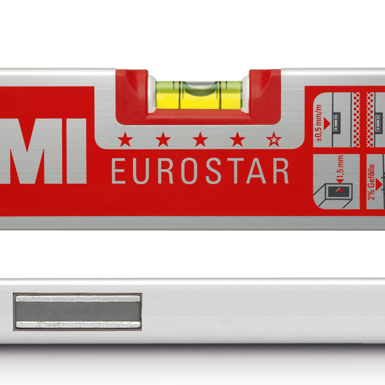 Poziomnica aluminiowa magnetyczna BMI EUROSTAR 100