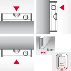 Poziomnica aluminiowa magnetyczna BMI EUROSTAR 60