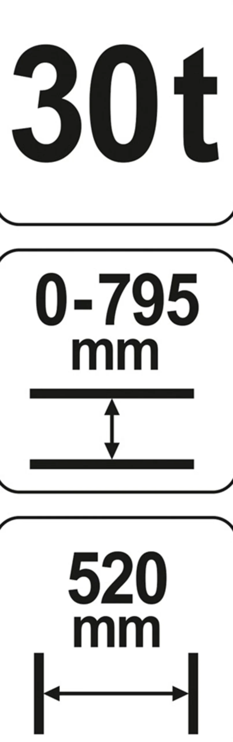 Prasa hydrauliczna 30t Yato YT-55582