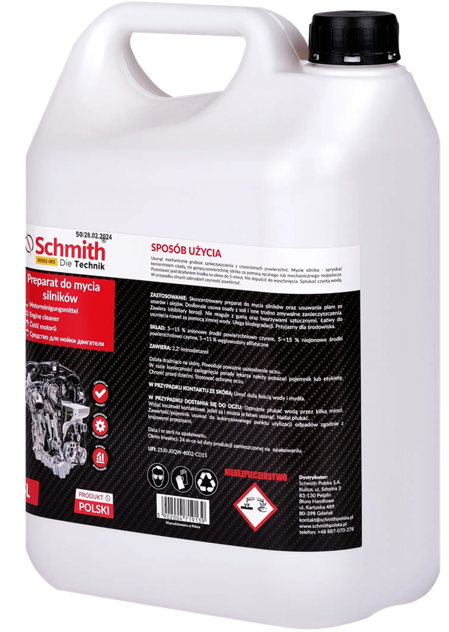 Preparat do mycia silników 5l Schmith S0502-005