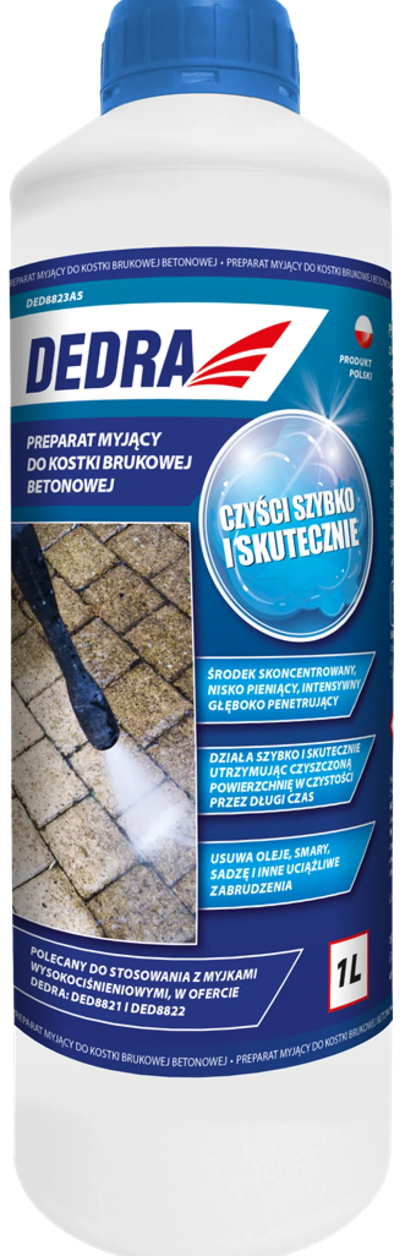 Preparat myjący 1L do kostki brukowej betonowej Dedra DED8823A5