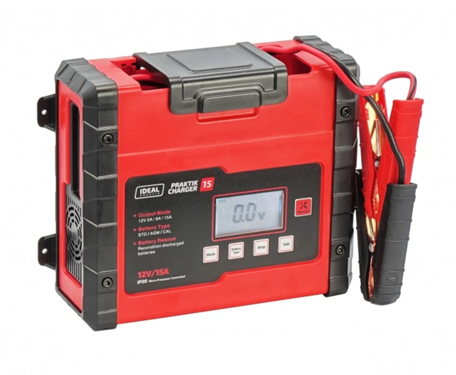 Prostownik inwerterowy Ideal PRAKTIK CHARGER 15 LCD