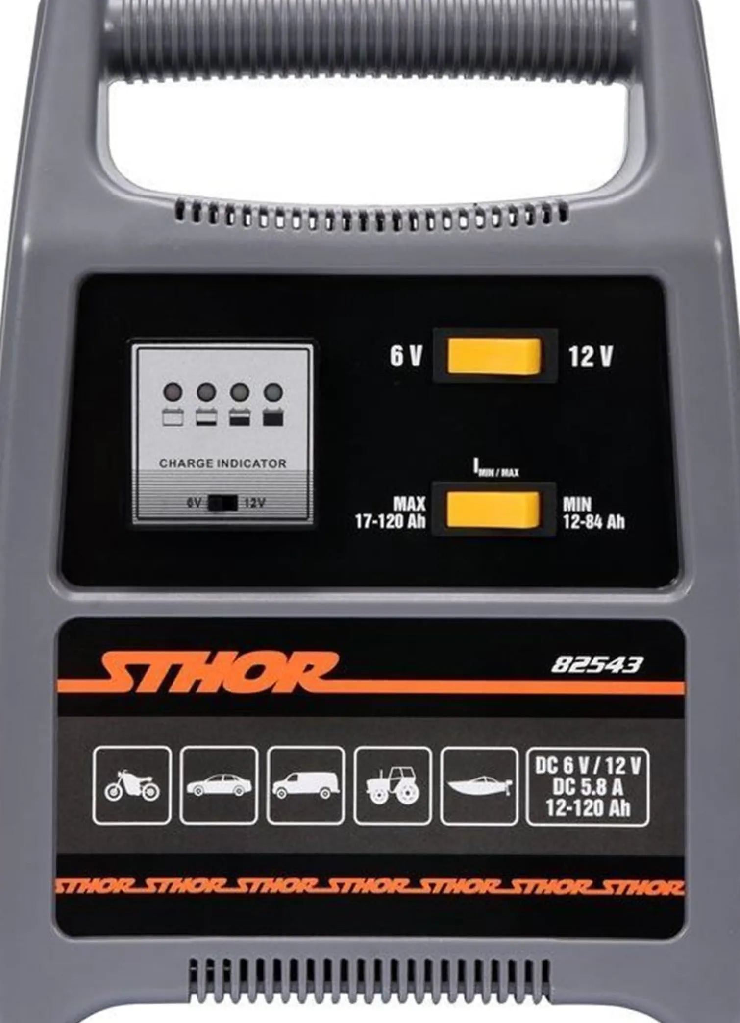 Prostownik 6/12V 8A 120AH LED Sthor 82543