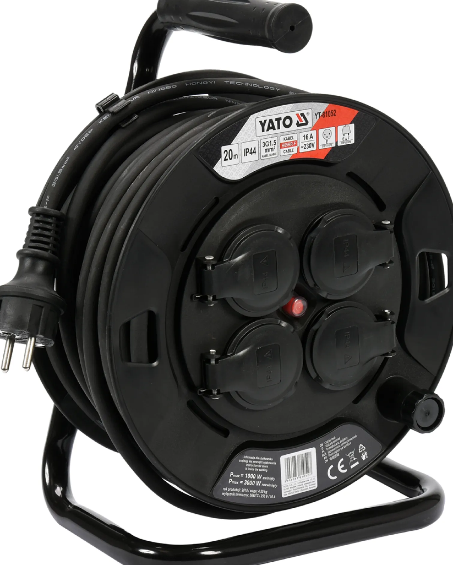 Przedłużacz bębnowy 20m Yato YT-81052