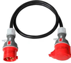 Przedłużacz siłowy 400 V Plastrol PS-S G RN IP44 (5X2,5) H07RN-F - CZARNY