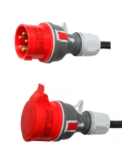 Przedłużacz siłowy 400 V Plastrol PS-S G RN IP44 (5X2,5) H07RN-F - CZARNY