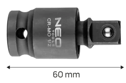 Przegub udarowy 1/2" Neo 10-255