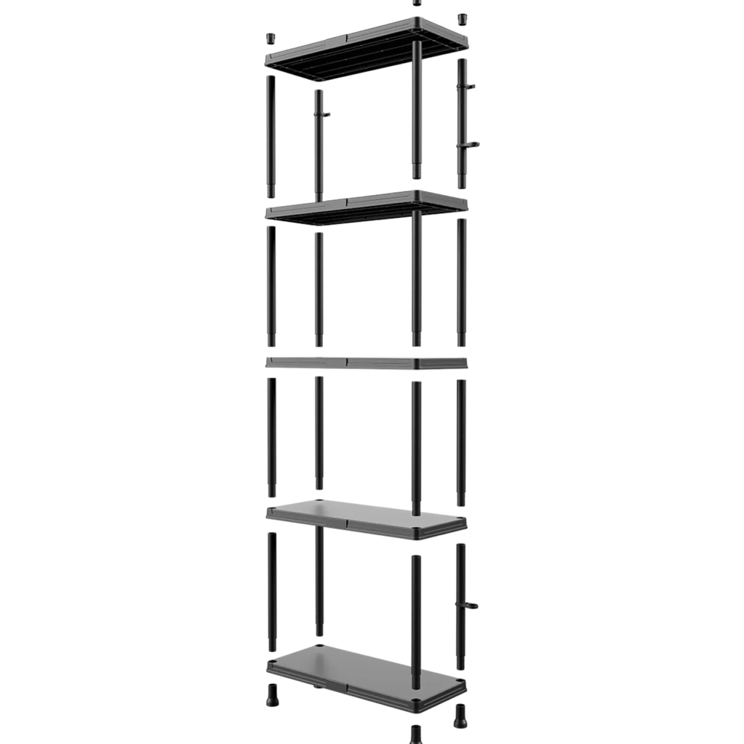 Regał warsztatowy z tworzywa sztucznego Qbrick Regular Shelving System 74/32x5