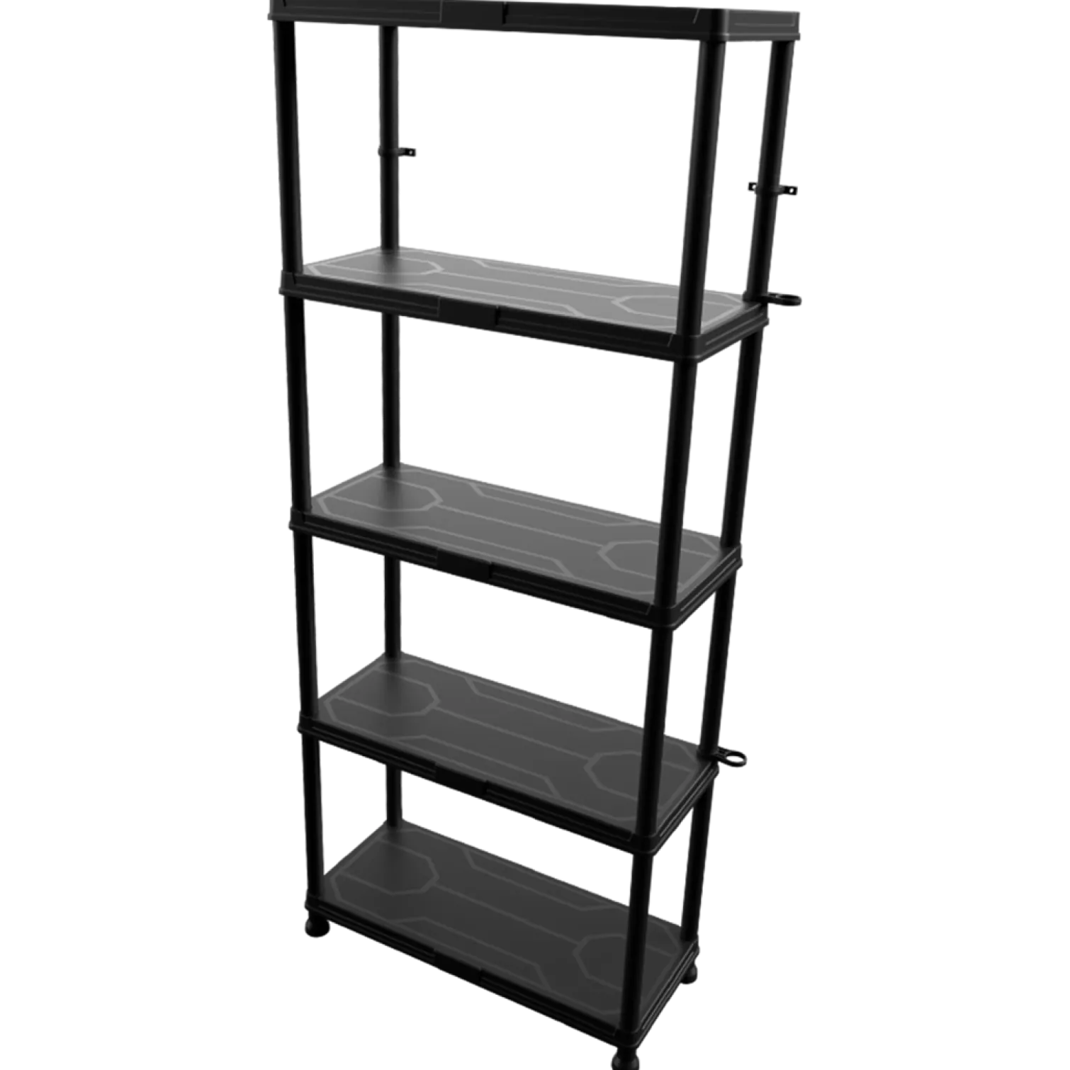 Regał warsztatowy z tworzywa sztucznego Qbrick Regular Shelving System 74/32x5