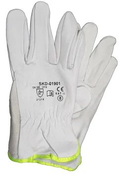 Rękawice robocze krótkie skóra kozia 11" (12 par) Schmith SRDR-11