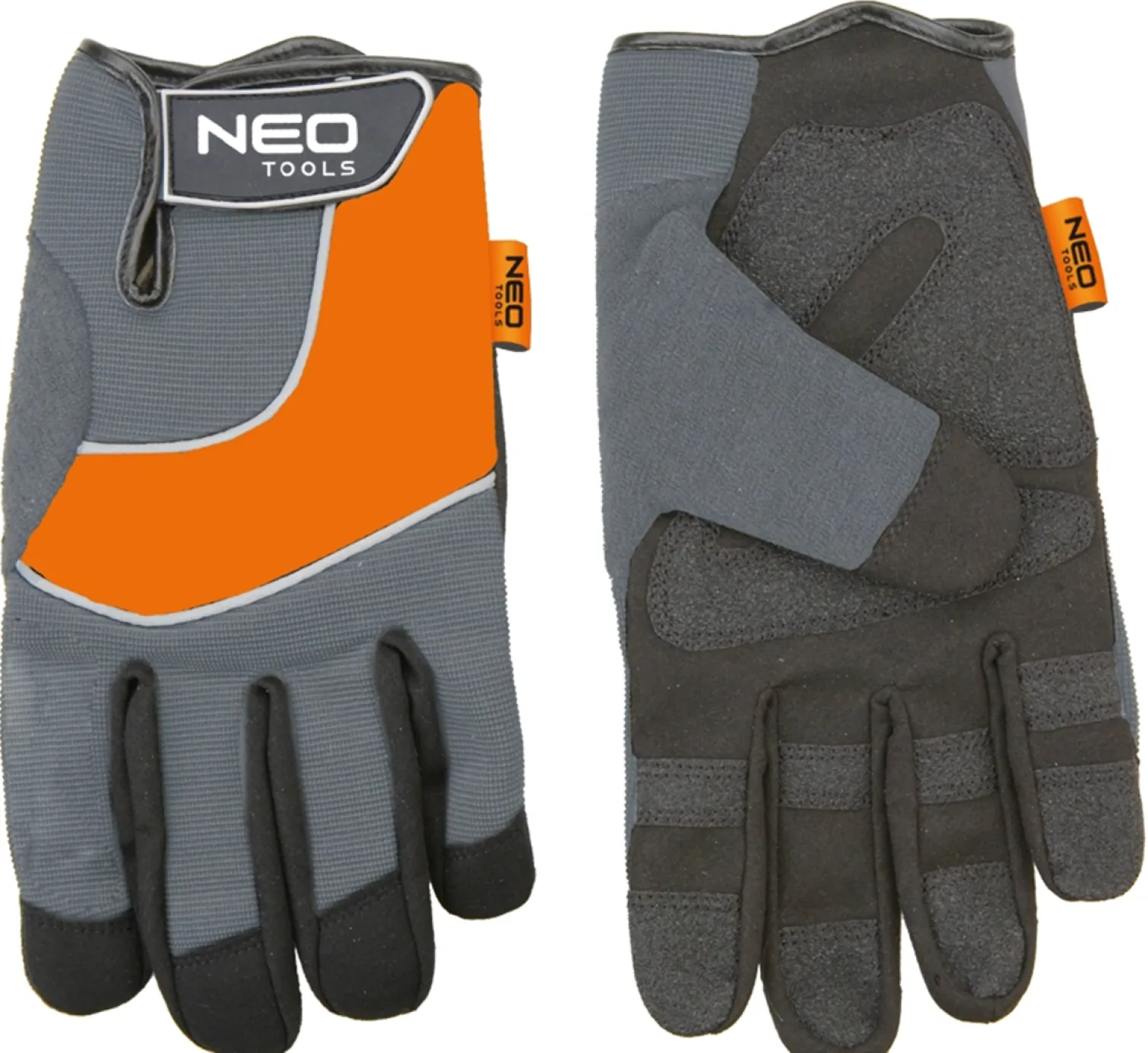 Rękawice robocze, skóra syntetyczna, wstawki PCV, 10" Neo 97-605