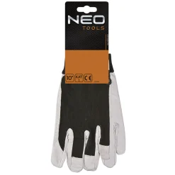 Rękawice robocze, skóra świńska licowa, z rzepem, 10" Neo 97-603