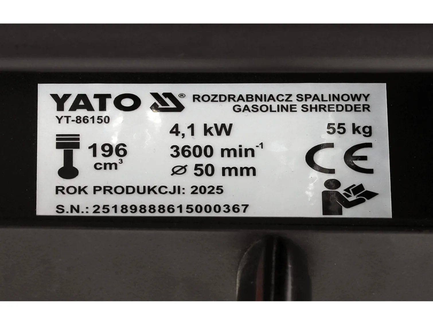 Rozdrabniacz do gałęzi Yato YT-86150