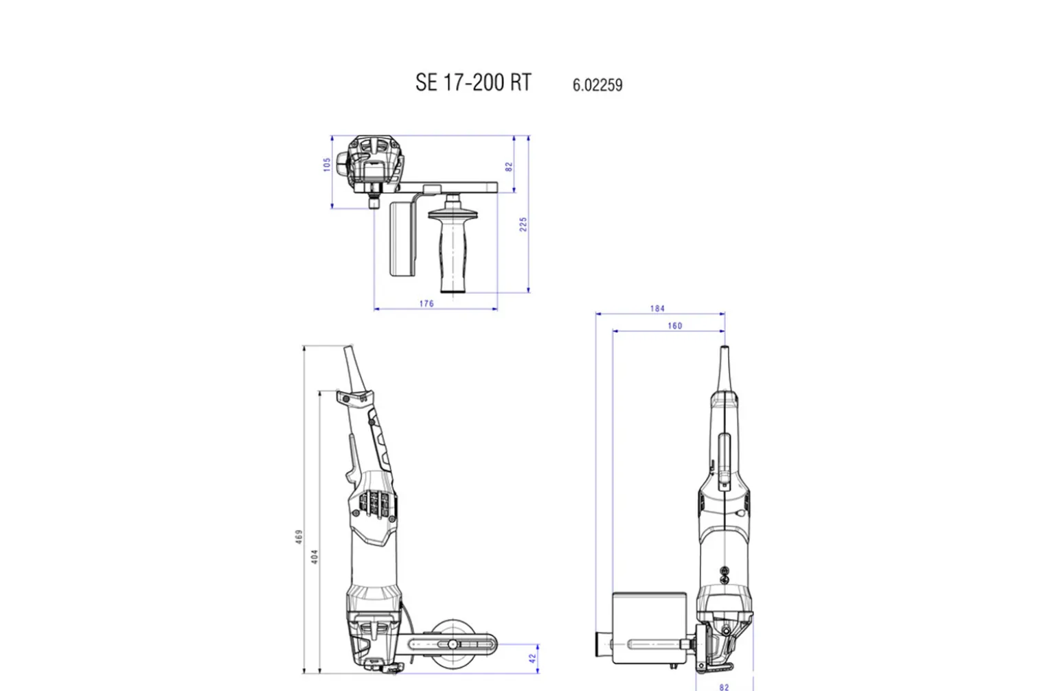 Satyniarka Metabo SE 17-200 RT