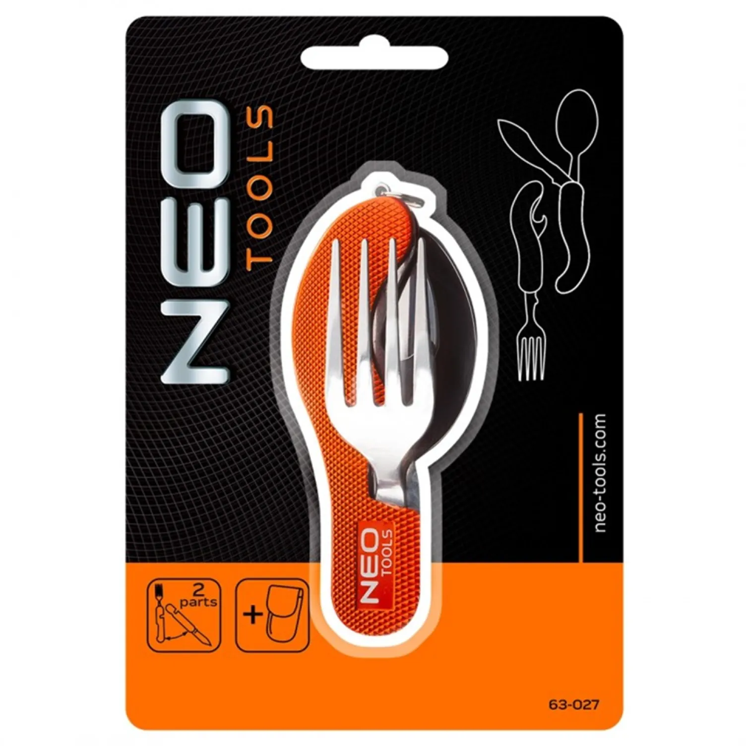 Scyzoryk biwakowy, pomarańczowy Neo 63-027