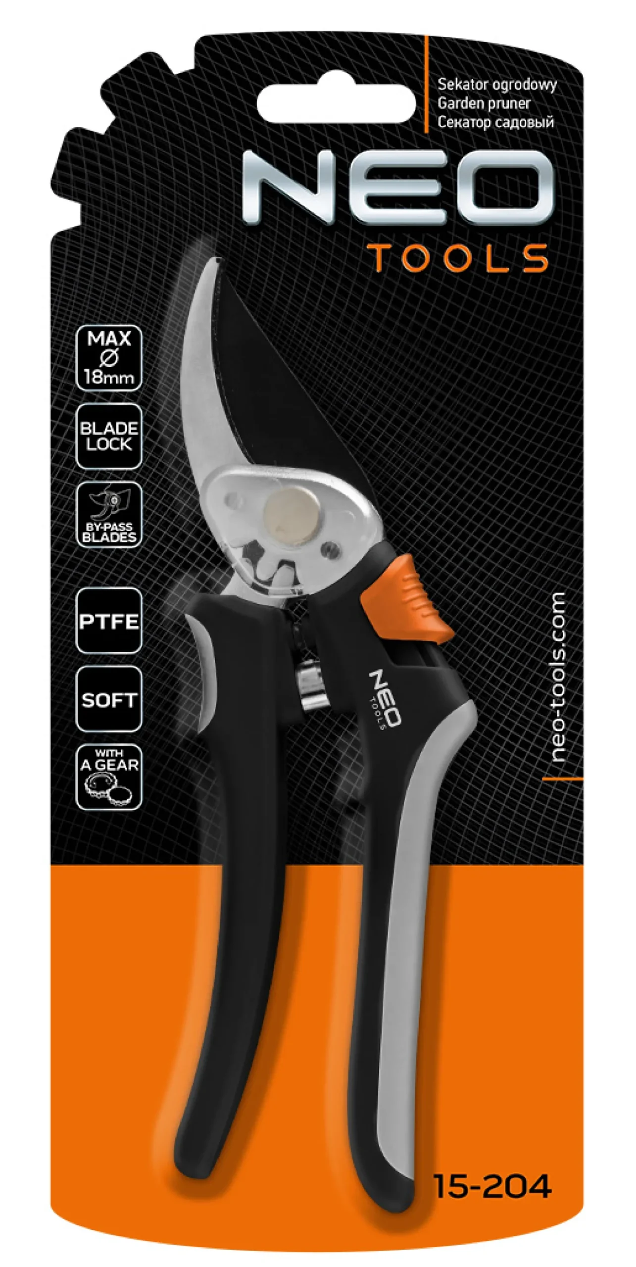 Sekator by-pass 200mm, zakres do 18mm Neo 15-204