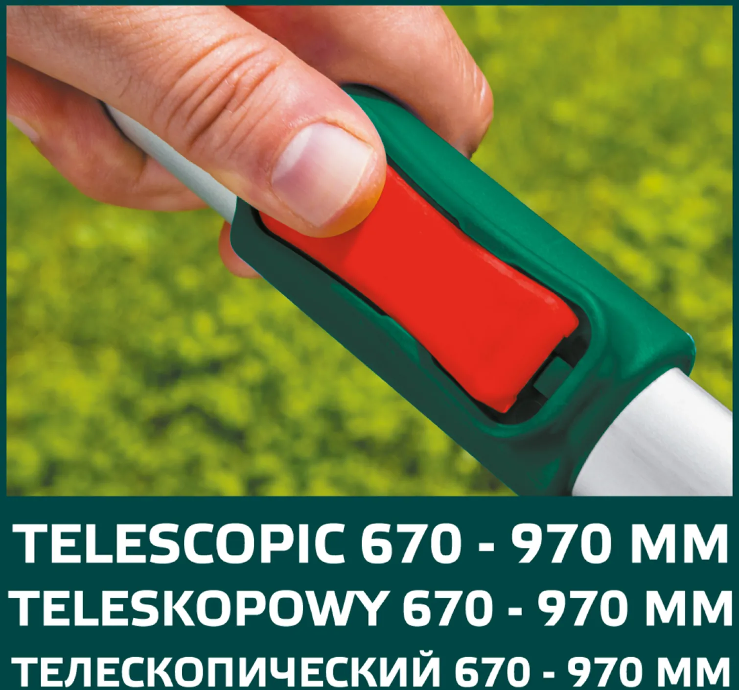 Sekator do gałęzi kowadełkowy, uchwyty aluminiowe, teleskopowe Verto 15G259