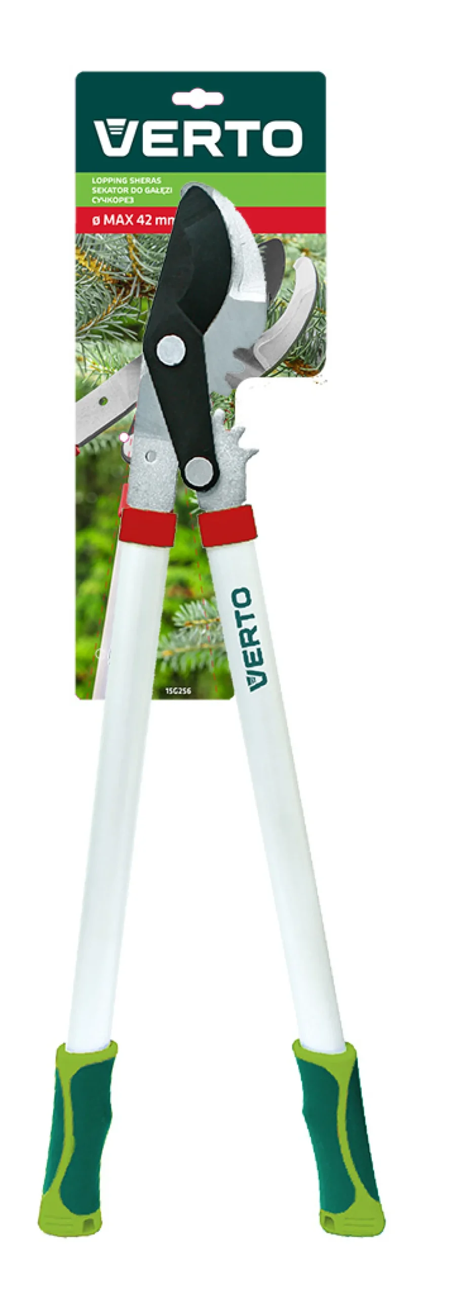 Sekator do gałęzi, uchwyty aluminiowe Verto 15G256