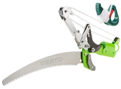 Sekator gąsienicowy z przekładnią i piłą ogrodową, ostrze 57 mm Verto 15G260