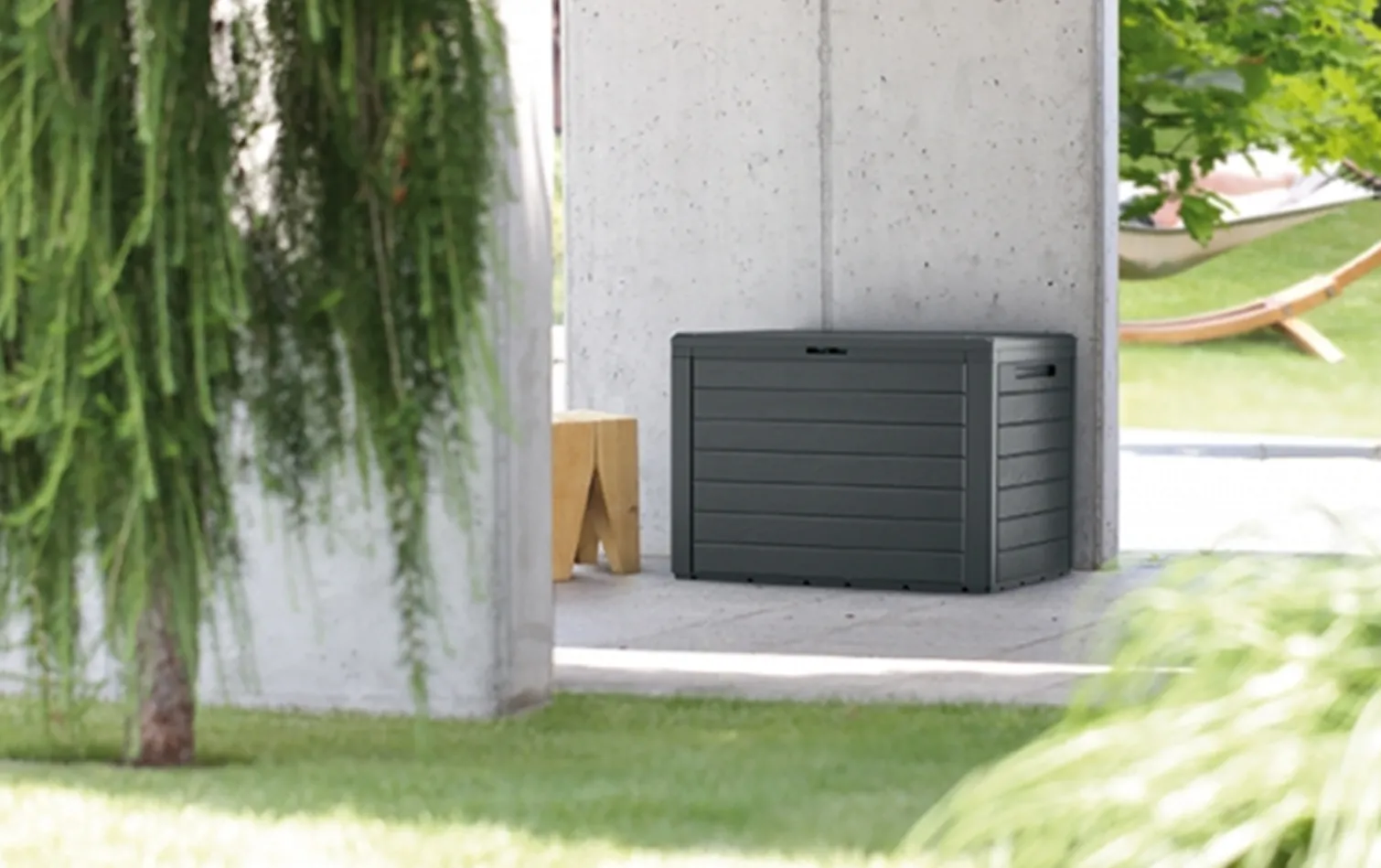 Skrzynia ogrodowa WOODEBOX - umbra Prosperplast MBWL140-440U