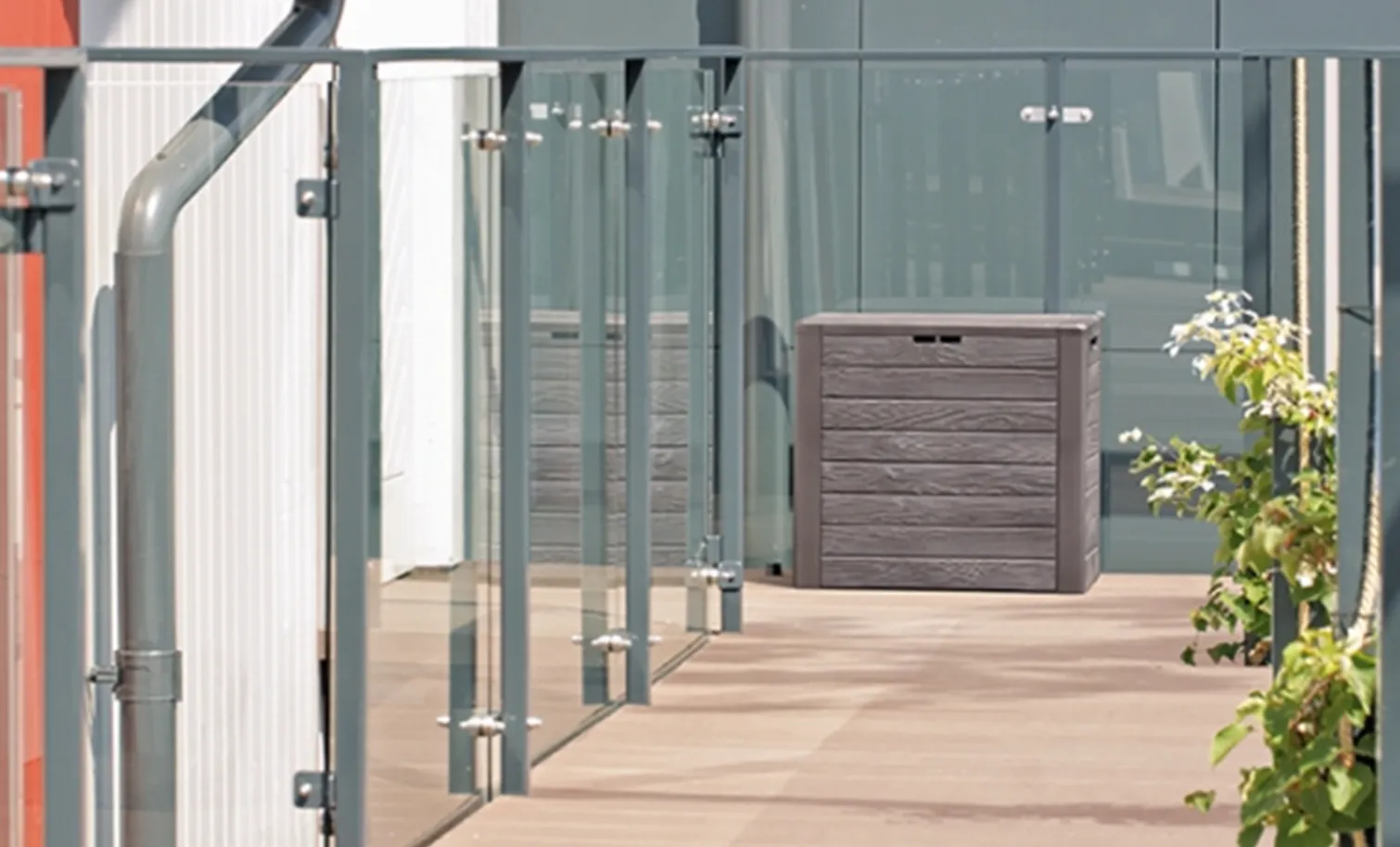 Skrzynia ogrodowa WOODEBOX - umbra Prosperplast MBWL140-440U