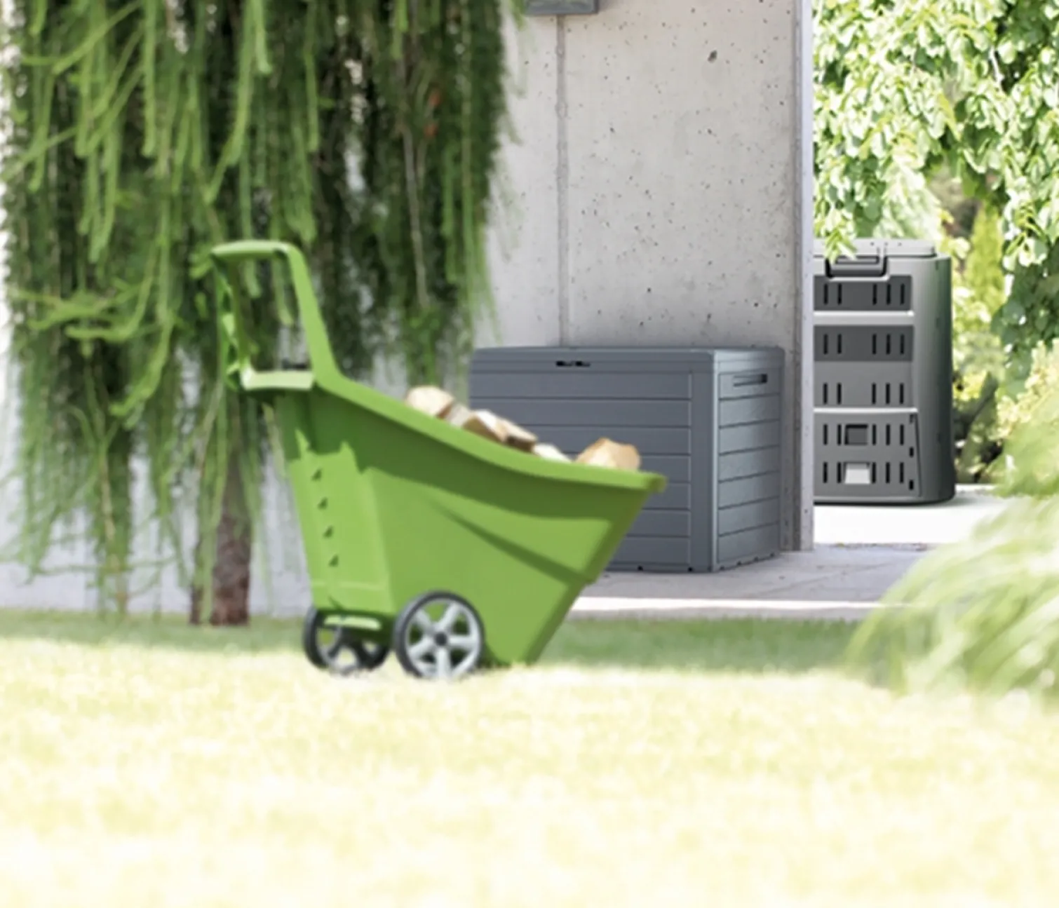 Skrzynia ogrodowa WOODEBOX - umbra Prosperplast MBWL140-440U
