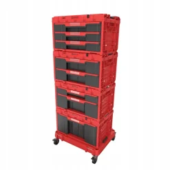 Skrzynia z dużą szufladą Qbrick System ONE 2.0 DRAWER 1 TOOLBOX RED Ultra HD Custom