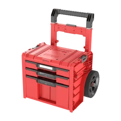 Skrzynia z szufladami Qbrick System PRO CART 2.0 PLUS DRAWER 3 RED Ultra HD Custom