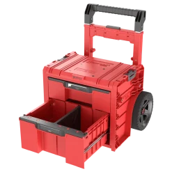 Skrzynia z szufladami Qbrick System PRO CART 2.0 PLUS DRAWER 2 Red Ultra HD Custom
