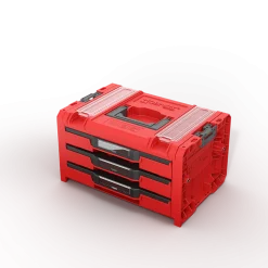 Skrzynka z szufladami Qbrick System PRO 2.0 DRAWER 3 TOOLBOX PROFI EXPERT RED Ultra HD Custom