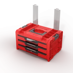 Skrzynka z szufladami Qbrick System PRO 2.0 DRAWER 3 TOOLBOX PROFI EXPERT RED Ultra HD Custom