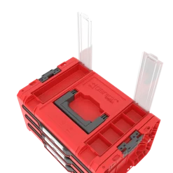 Skrzynka z szufladami Qbrick System PRO 2.0 DRAWER 3 TOOLBOX PROFI EXPERT RED Ultra HD Custom
