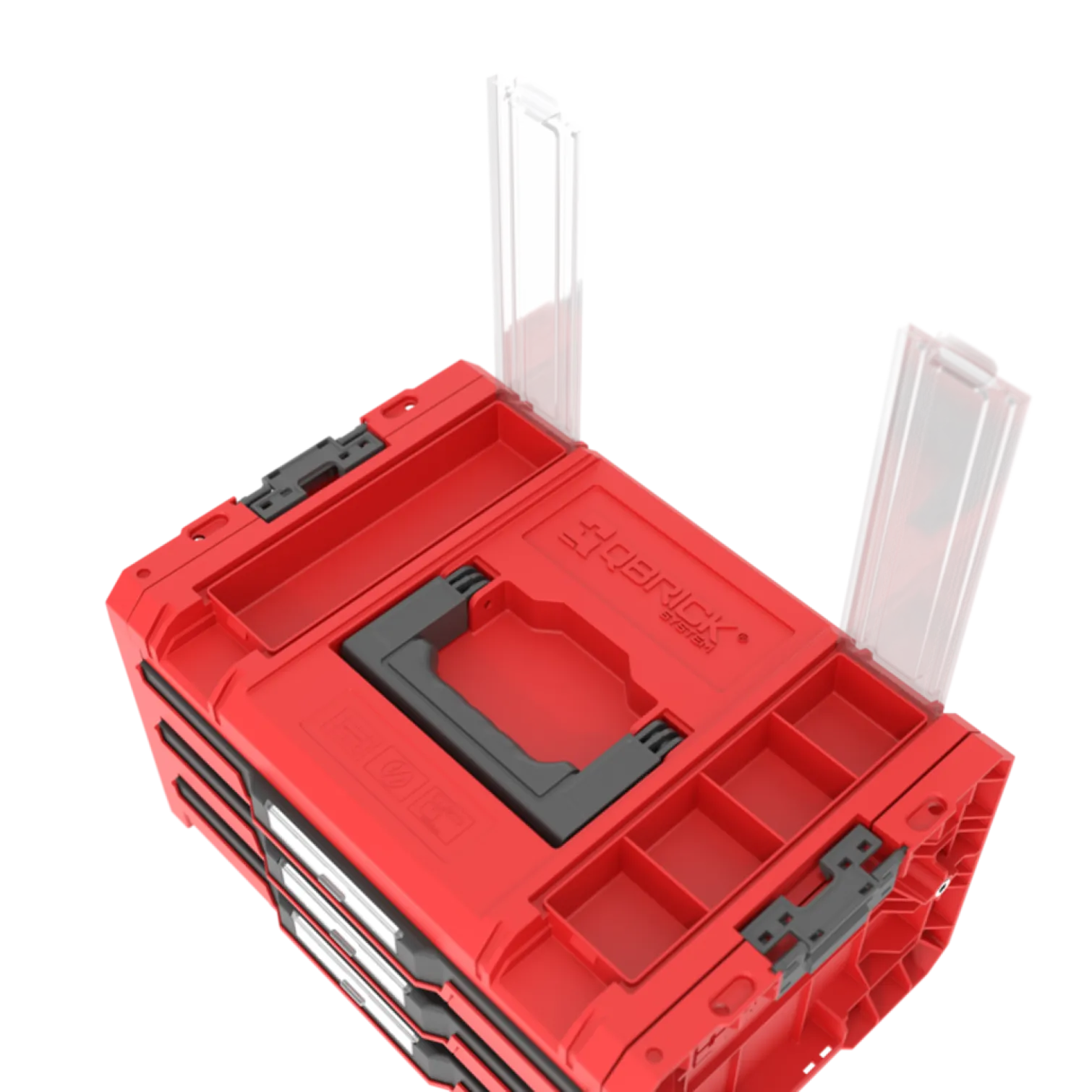 Skrzynka z szufladami Qbrick System PRO 2.0 DRAWER 3 TOOLBOX PROFI EXPERT RED Ultra HD Custom