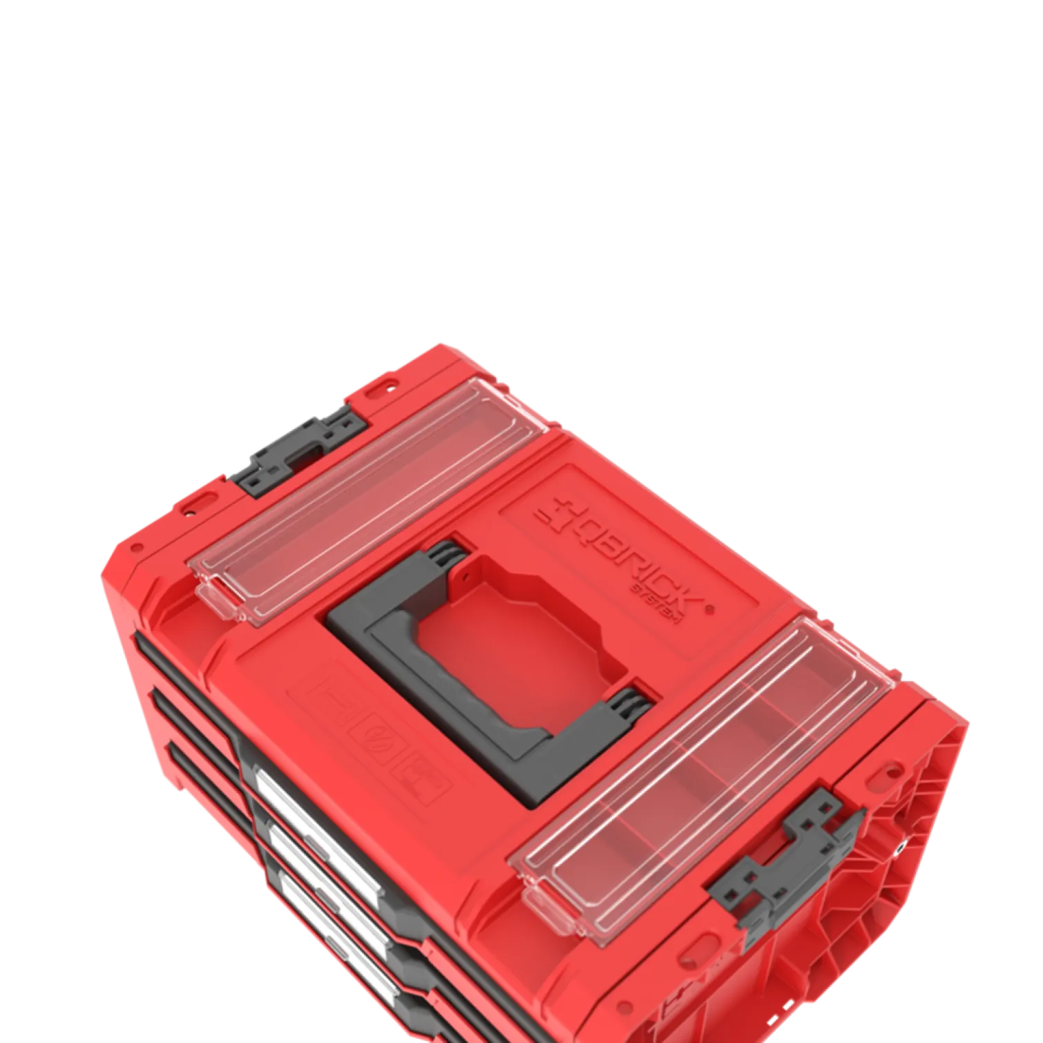 Skrzynka z szufladami Qbrick System PRO 2.0 DRAWER 3 TOOLBOX PROFI EXPERT RED Ultra HD Custom