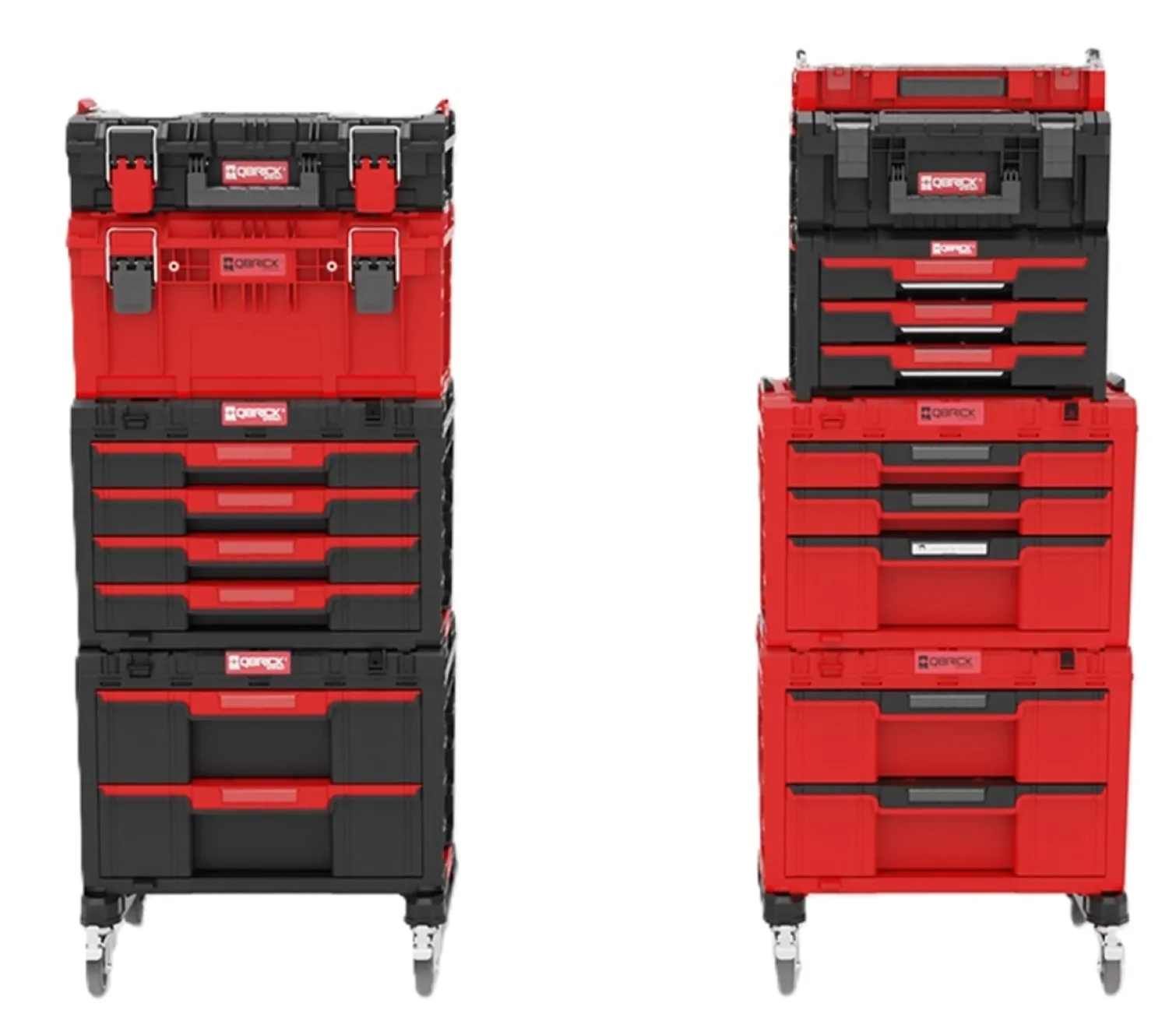 Skrzynka z szufladami Qbrick System PRIME DRAWER 4 TOOLBOX EXPERT RED Ultra HD Custom