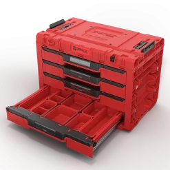 Skrzynka z szufladami Qbrick System PRIME DRAWER 4 TOOLBOX EXPERT RED Ultra HD Custom
