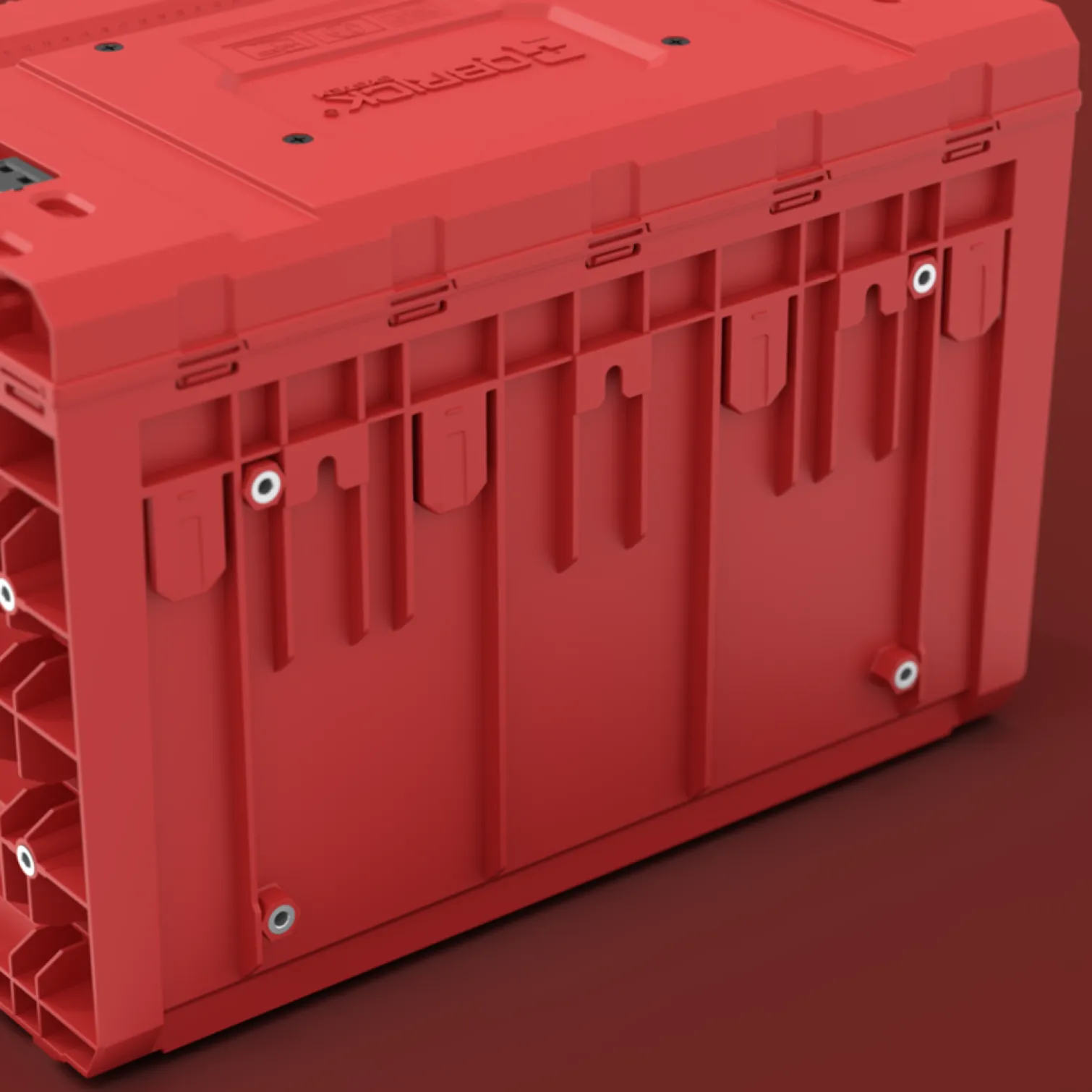 Skrzynka z szufladami Qbrick System PRIME DRAWER 4 TOOLBOX EXPERT RED Ultra HD Custom