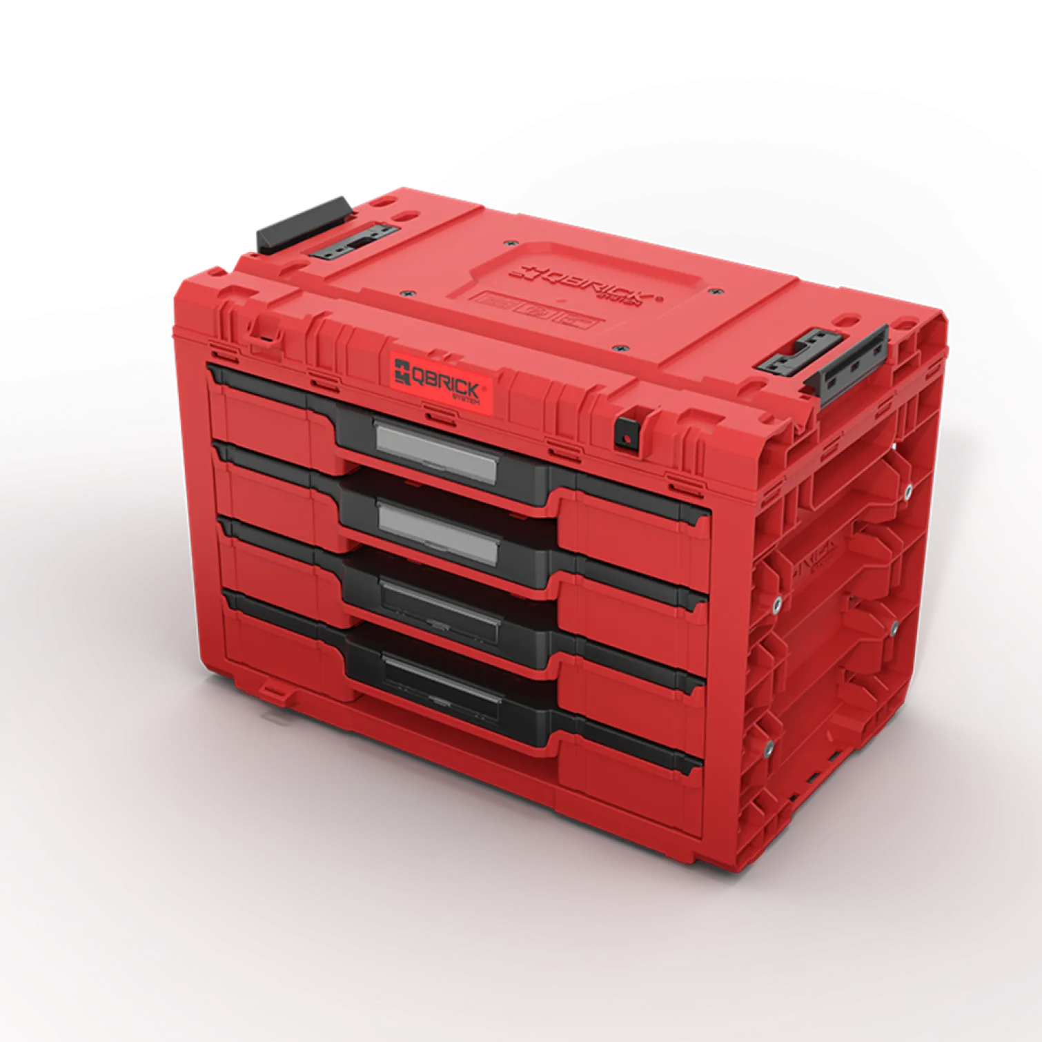 Skrzynka z szufladami Qbrick System PRIME DRAWER 4 TOOLBOX EXPERT RED Ultra HD Custom