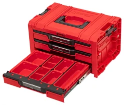 Skrzynka z szufladami Qbrick System PRO 2.0 DRAWER 3 TOOLBOX EXPERT RED Ultra HD Custom