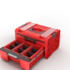 Skrzynka z szufladami Qbrick System PRO 2.0 DRAWER 2 TOOLBOX PROFI EXPERT RED Ultra HD Custom