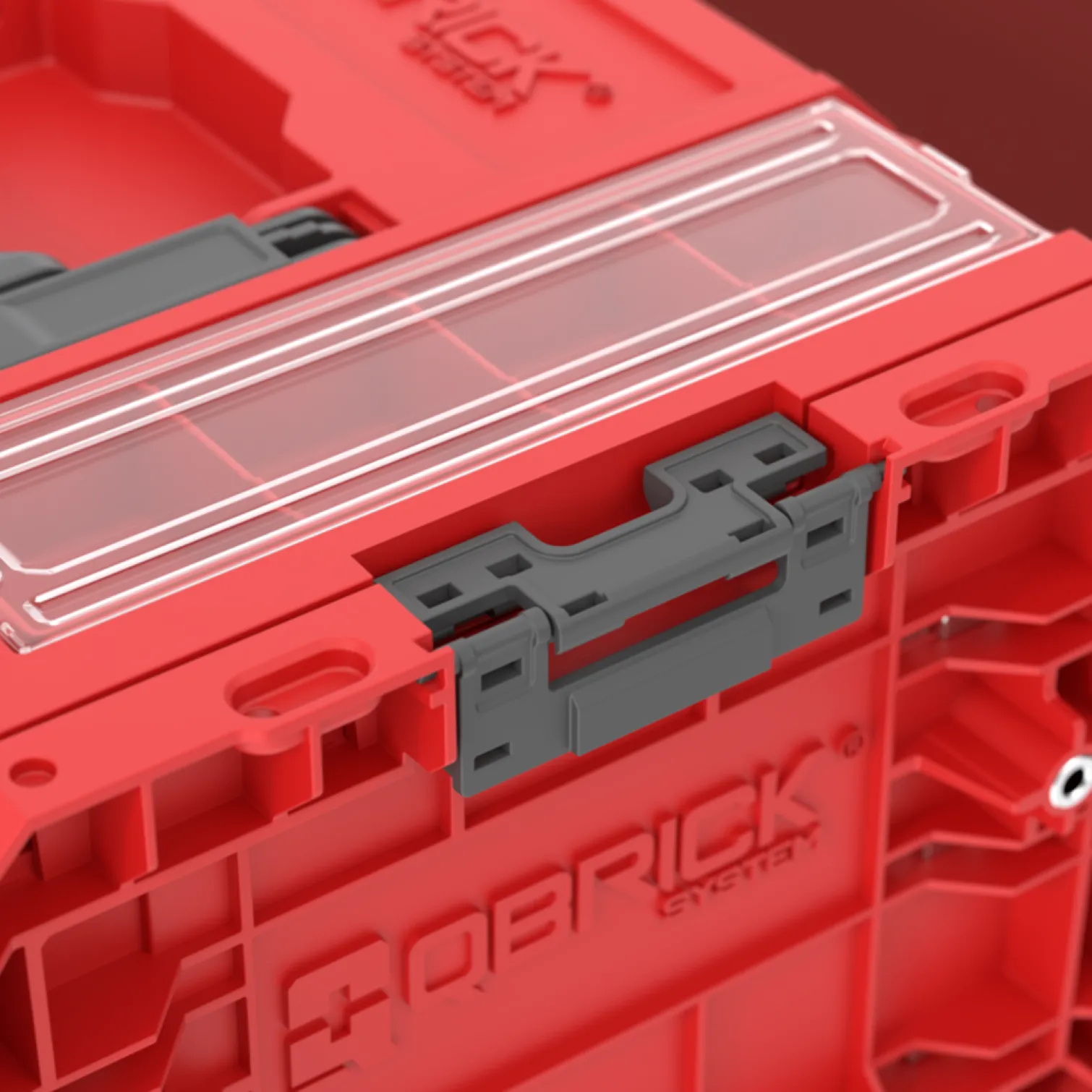 Skrzynka z szufladami Qbrick System PRO 2.0 DRAWER 2 TOOLBOX PROFI EXPERT RED Ultra HD Custom