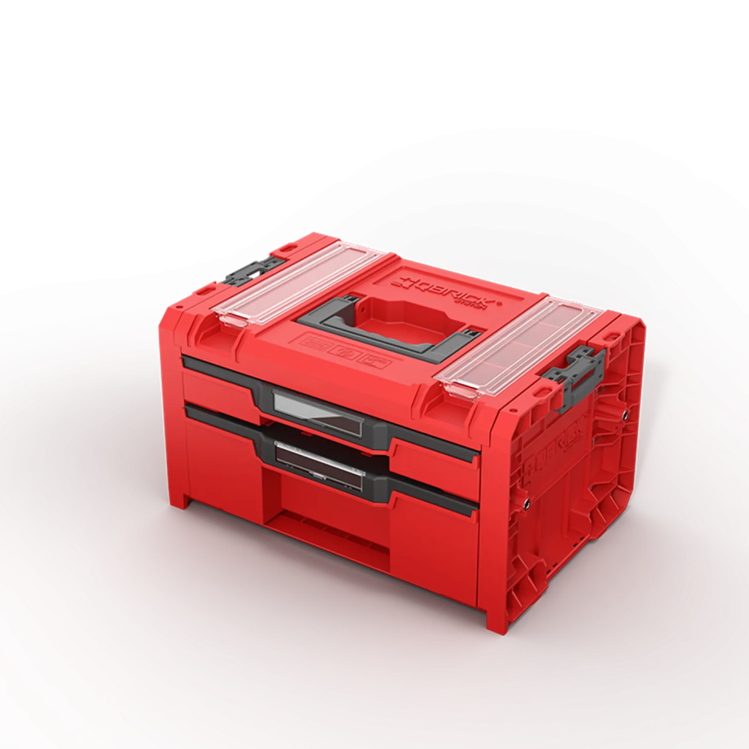 Skrzynka z szufladami Qbrick System PRO 2.0 DRAWER 2 TOOLBOX PROFI EXPERT RED Ultra HD Custom