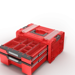 Skrzynka z szufladami Qbrick System PRO 2.0 DRAWER 2 TOOLBOX PROFI EXPERT RED Ultra HD Custom
