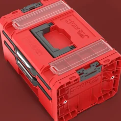 Skrzynka z szufladami Qbrick System PRO 2.0 DRAWER 2 TOOLBOX PROFI EXPERT RED Ultra HD Custom