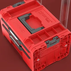 Skrzynka z szufladami Qbrick System PRO 2.0 DRAWER 2 TOOLBOX PROFI EXPERT RED Ultra HD Custom