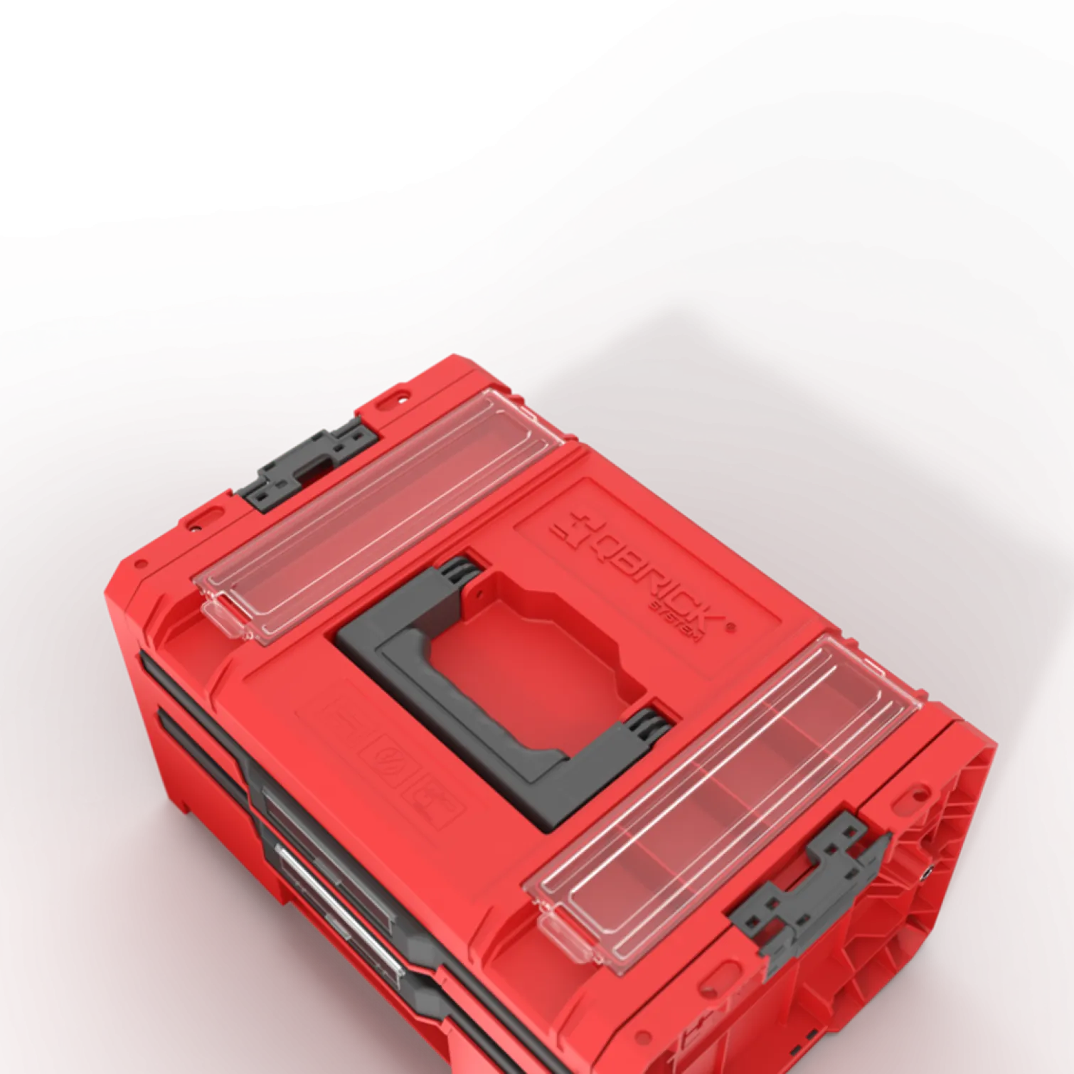 Skrzynka z szufladami Qbrick System PRO 2.0 DRAWER 2 TOOLBOX PROFI EXPERT RED Ultra HD Custom