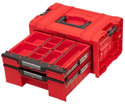 Skrzynka z szufladami Qbrick System PRO 2.0 DRAWER 2 TOOLBOX EXPERT RED Ultra HD Custom