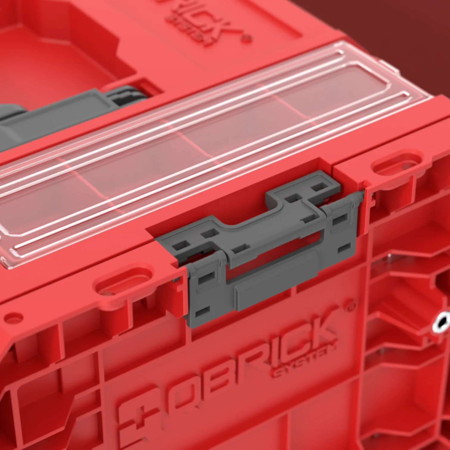 Skrzynka z szufladą Qbrick System PRO 2.0 DRAWER 1 TOOLBOX PROFI BASIC RED Ultra HD Custom