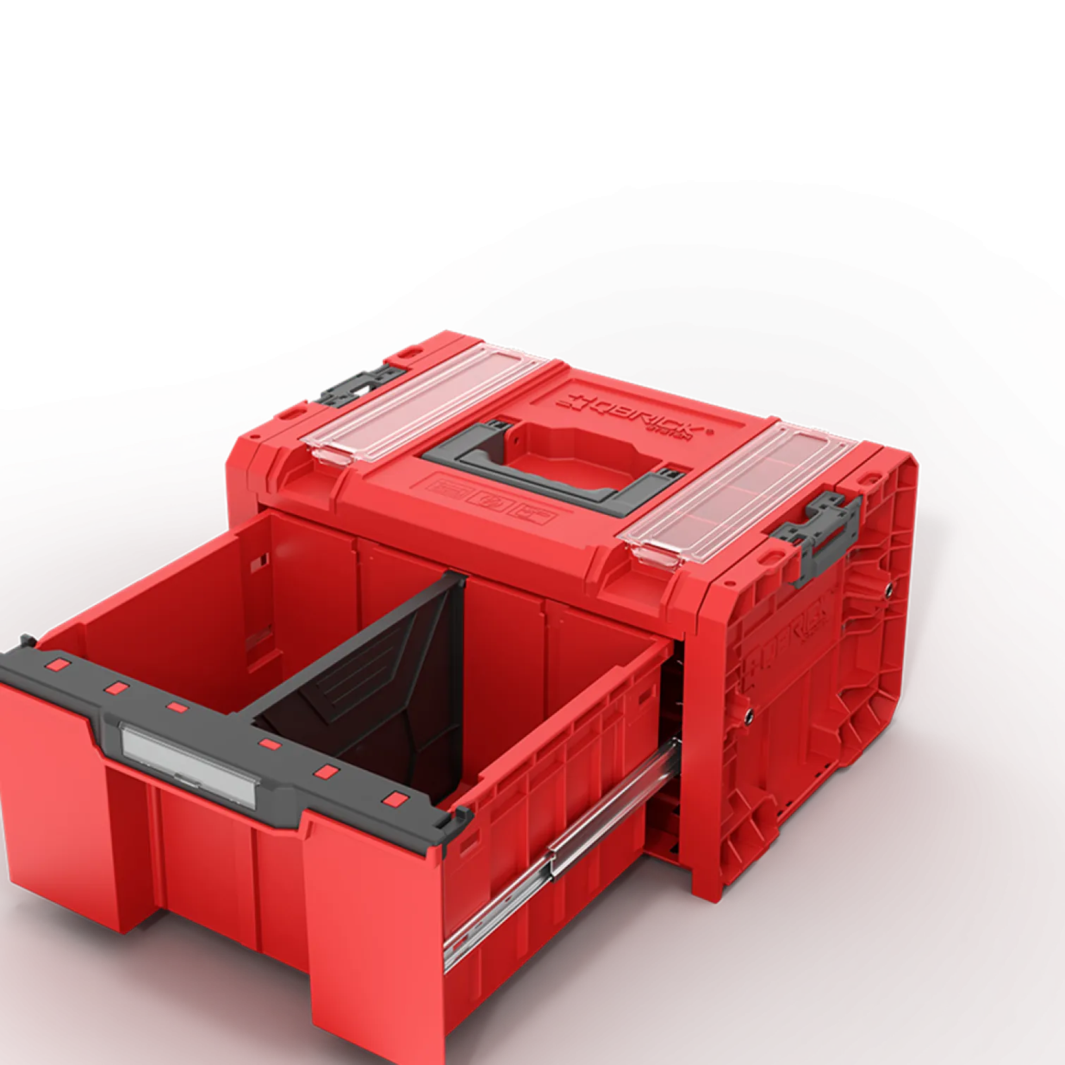 Skrzynka z szufladą Qbrick System PRO 2.0 DRAWER 1 TOOLBOX PROFI BASIC RED Ultra HD Custom