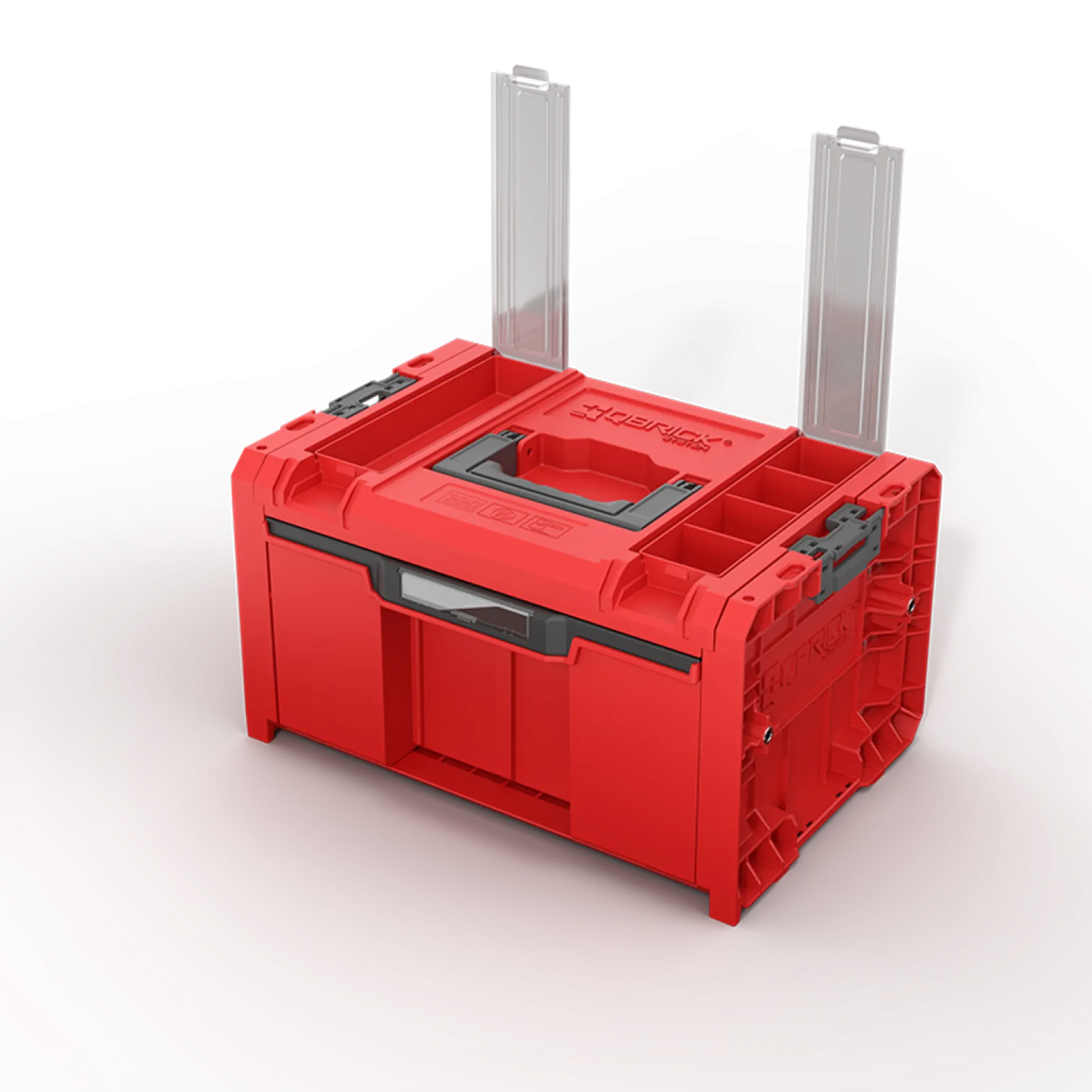 Skrzynka z szufladą Qbrick System PRO 2.0 DRAWER 1 TOOLBOX PROFI BASIC RED Ultra HD Custom